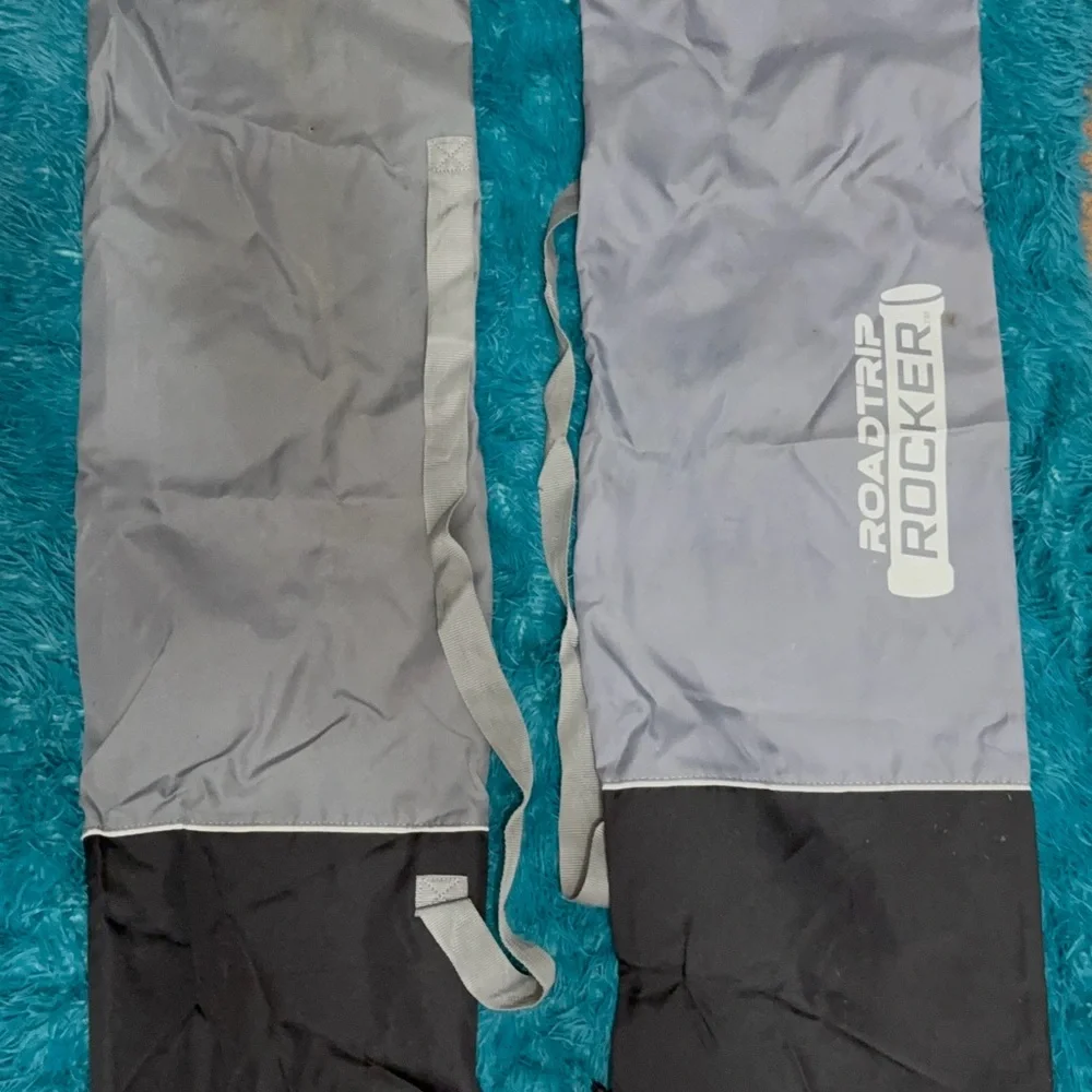 Grey and Black Storage Bags For Outdoor Chairs-Home Organization